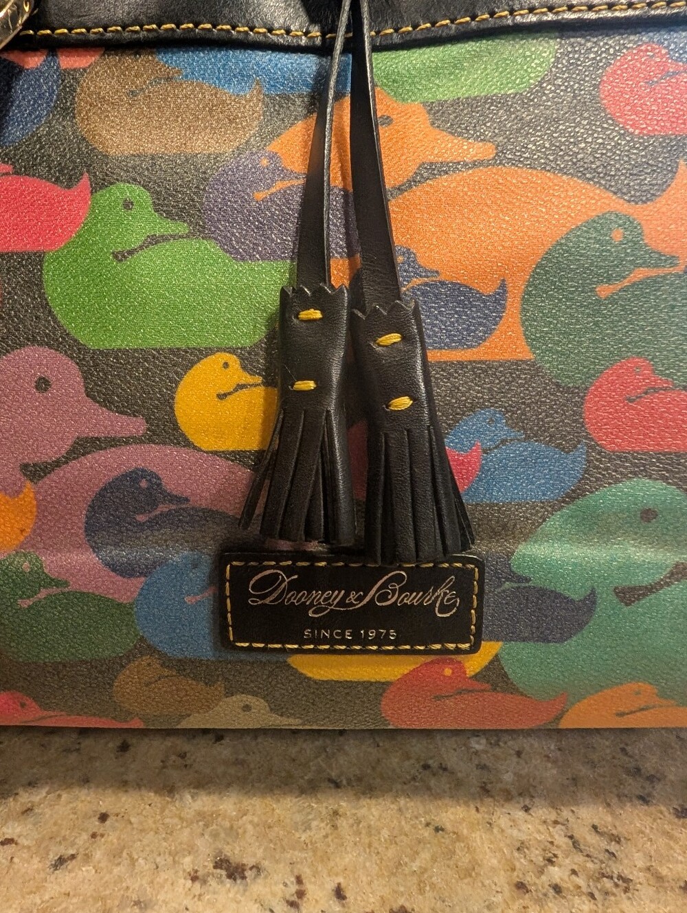Dooney And Bourke Vintage Rainbow Duck - Picture 2 of 12